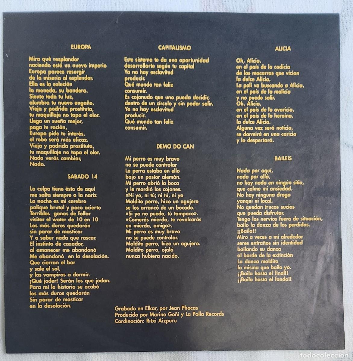 Discos de vinilo: La Polla Records Negro Vinilo - Foto 5