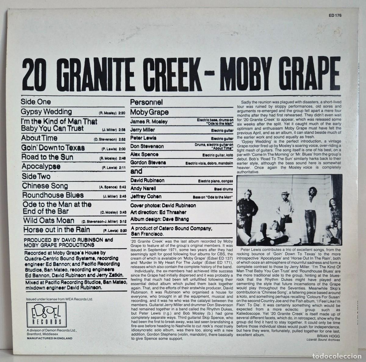 Discos de vinilo: Moby Grape - 20 Granite Creek. LP vinilo - Foto 2