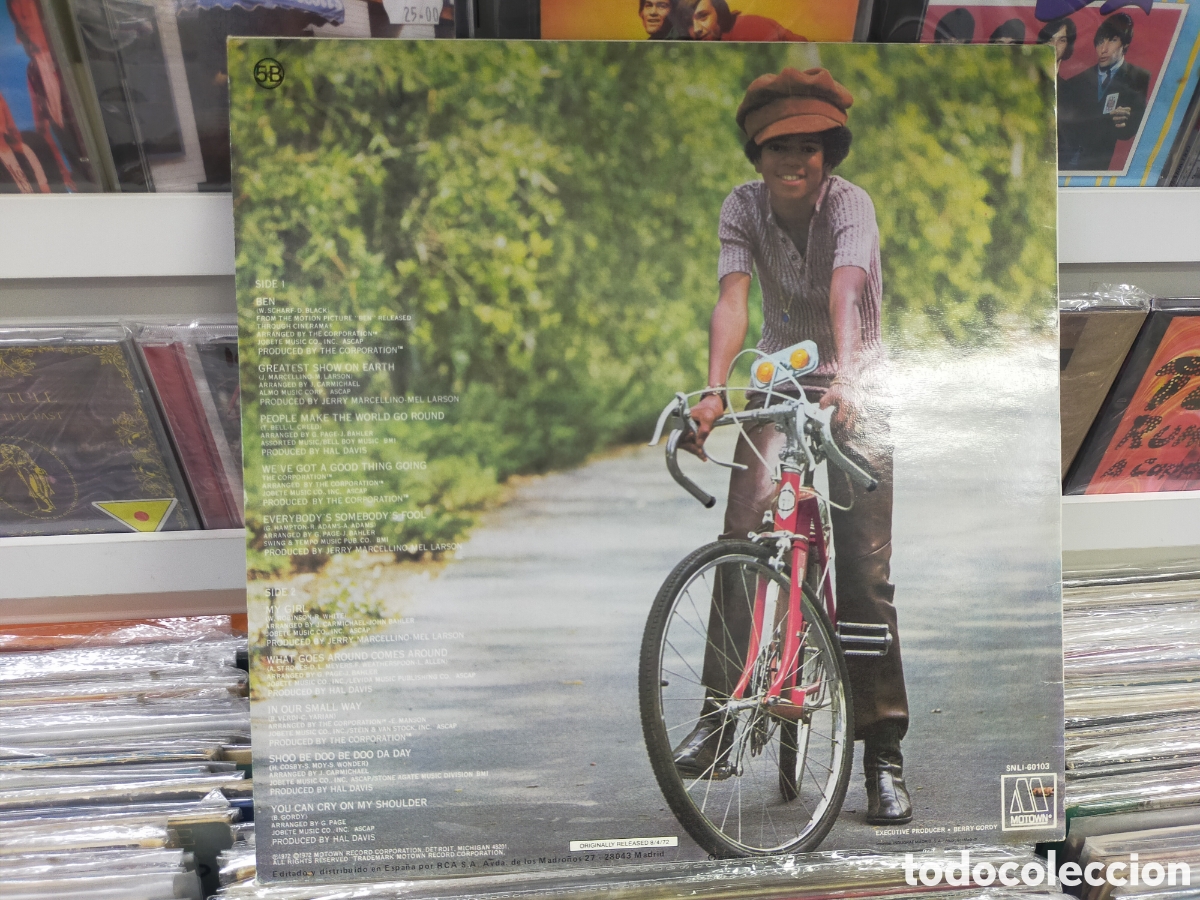 Discos de vinilo: Michael Jackson LP ben Espa&ntilde;a 1987 - Foto 2
