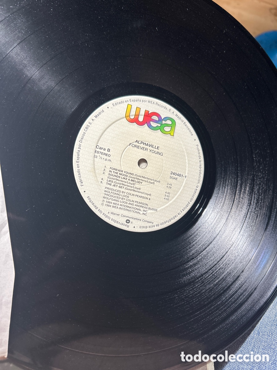 Discos de vinilo: Forever young por alphaville. Lp vinilo - Foto 3