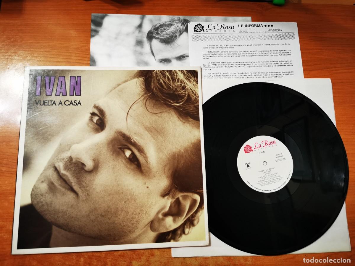 Discos de vinilo: IVAN Vuelta a casa LP VINILO DEL A&Ntilde;O 1992 CON ENCARTE Y HOJAS DE PRENSA JAVIER LOSADA 10 TEMAS