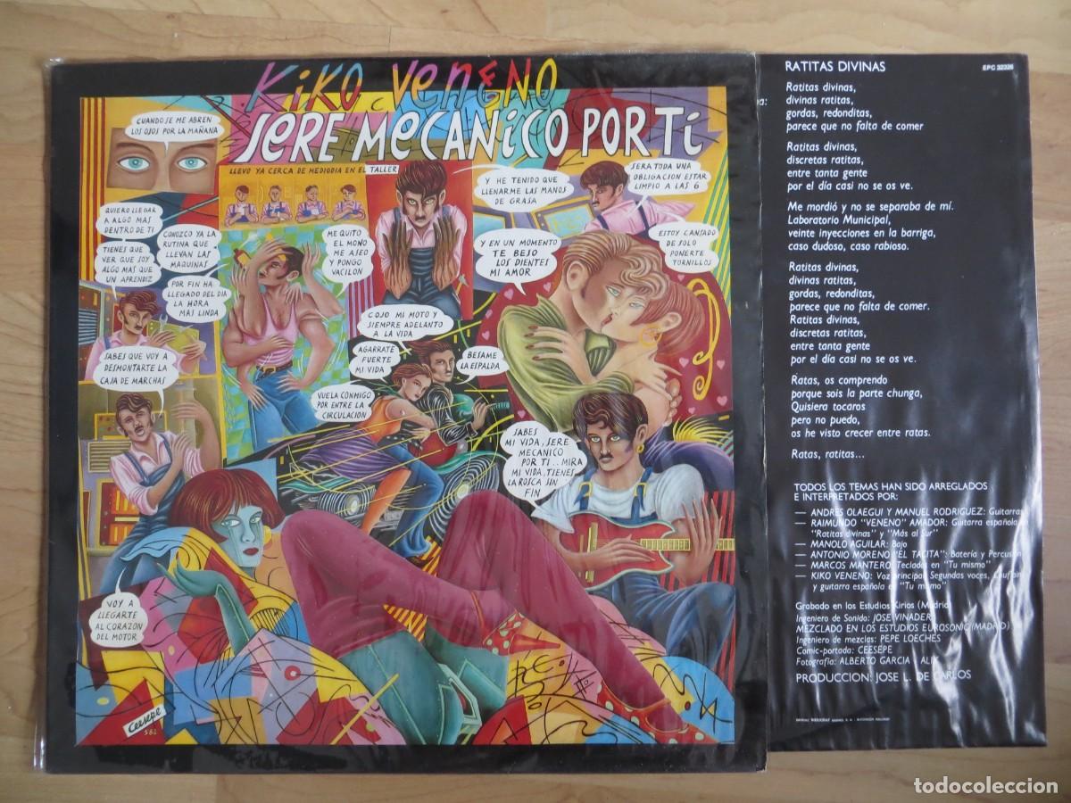 Discos de vinilo: Kiko Veneno - Ser&eacute; Mec&aacute;nico Por Ti (LP, Album)
