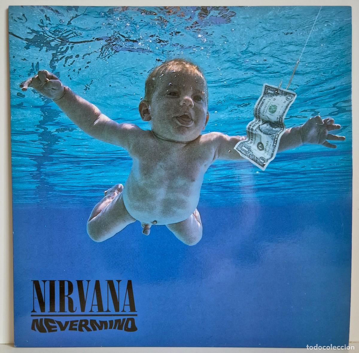 Discos de vinilo: Nirvana - Nevermind. Vinilo LP. Edici&oacute;n espa&ntilde;ola GEF 24425 (1991), con funda y encarte originales