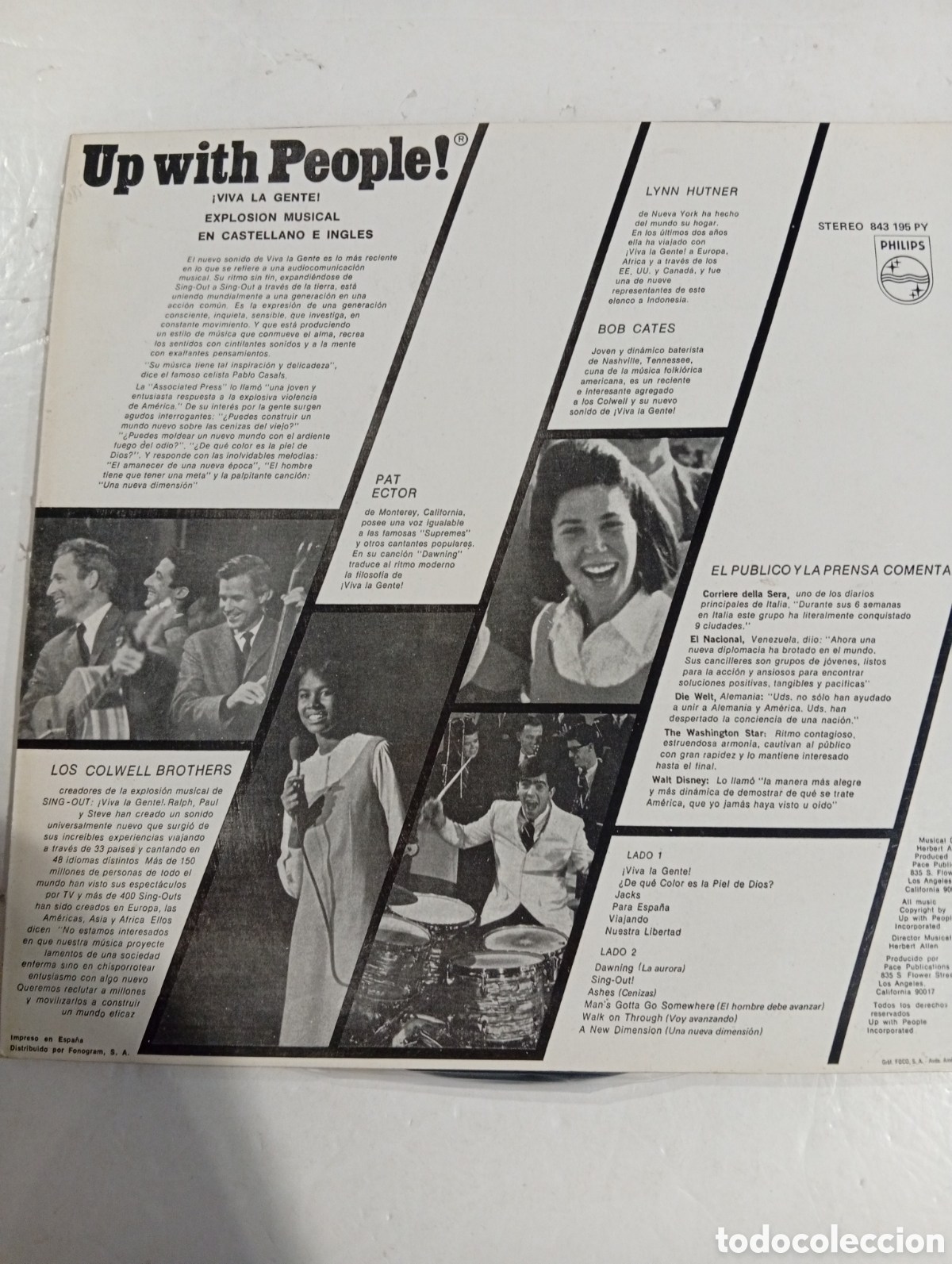 Discos de vinilo: Up with People! Viva la gente - Foto 2