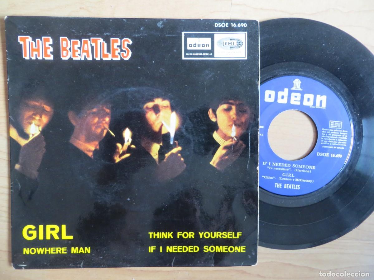 Discos de vinilo: The Beatles - Girl (7&rdquo;, EP) 1966 SPAIN