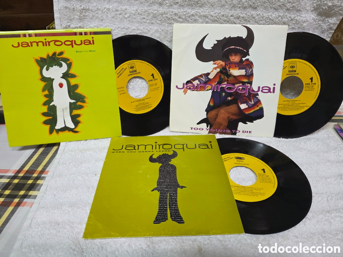 Discos de vinilo: JAMIROQUAI 3 singles Promocionales espa&ntilde;oles A ESTRENAR
