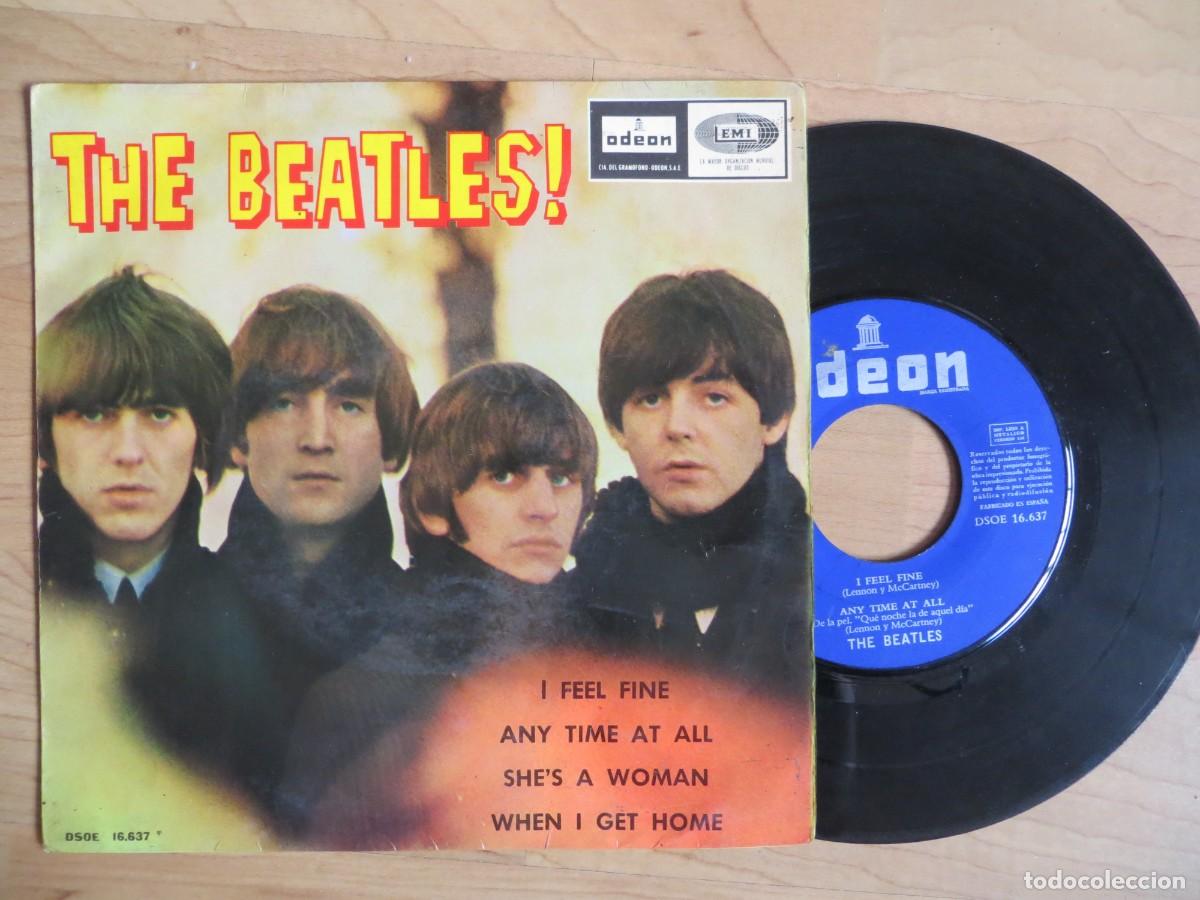 Discos de vinilo: The Beatles! - I Feel Fine (7&rdquo;, EP) 1964 SPAIN