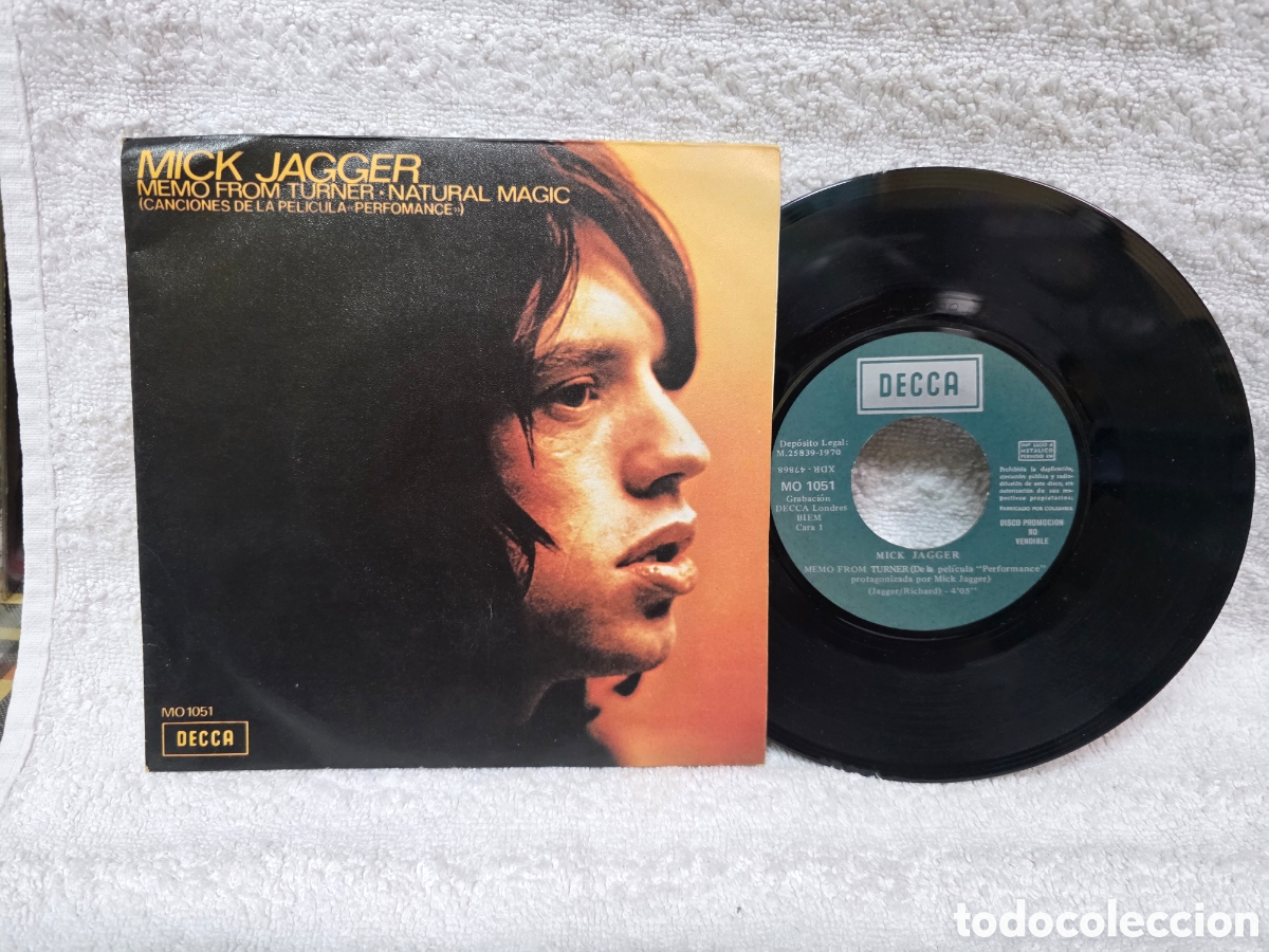 Discos de vinilo: Mick Jagger&nbsp;&ndash;&nbsp;Memo From Turner 1970 Promo espa&ntilde;ol