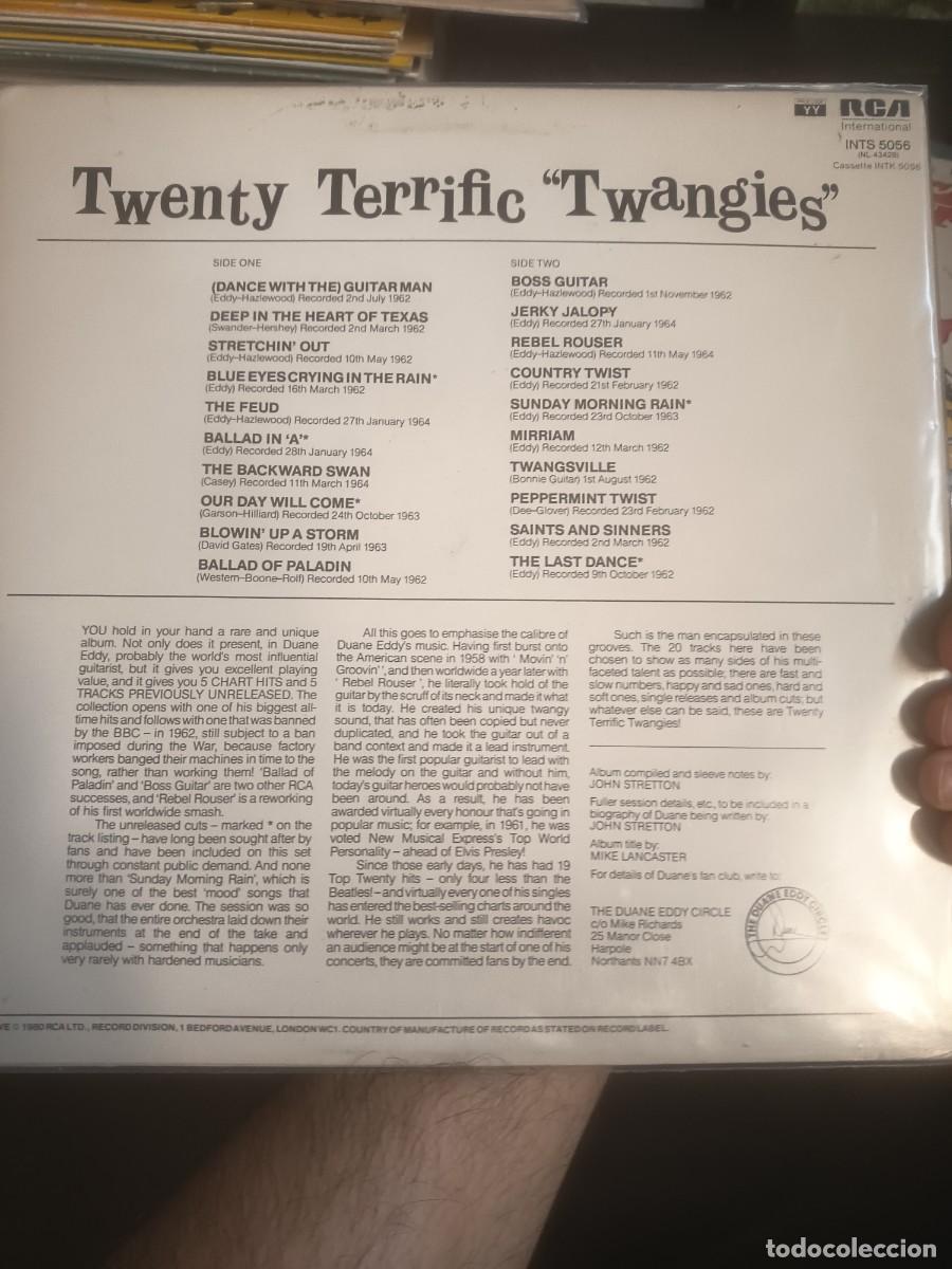 Discos de vinilo: DISCO LP DUANE EDDY,( TWENTY TERRIFIC TWANGIES) - Foto 2