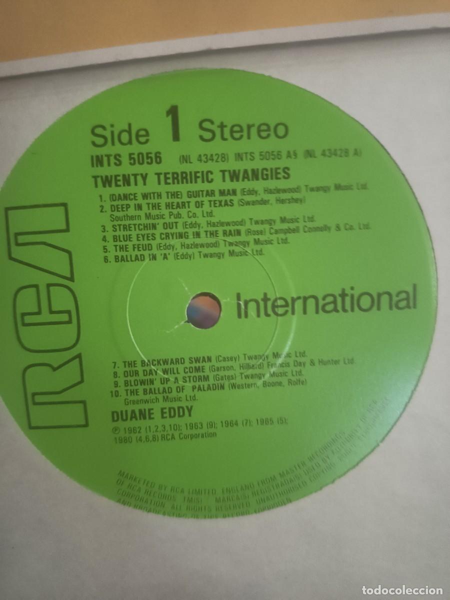 Discos de vinilo: DISCO LP DUANE EDDY,( TWENTY TERRIFIC TWANGIES) - Foto 3
