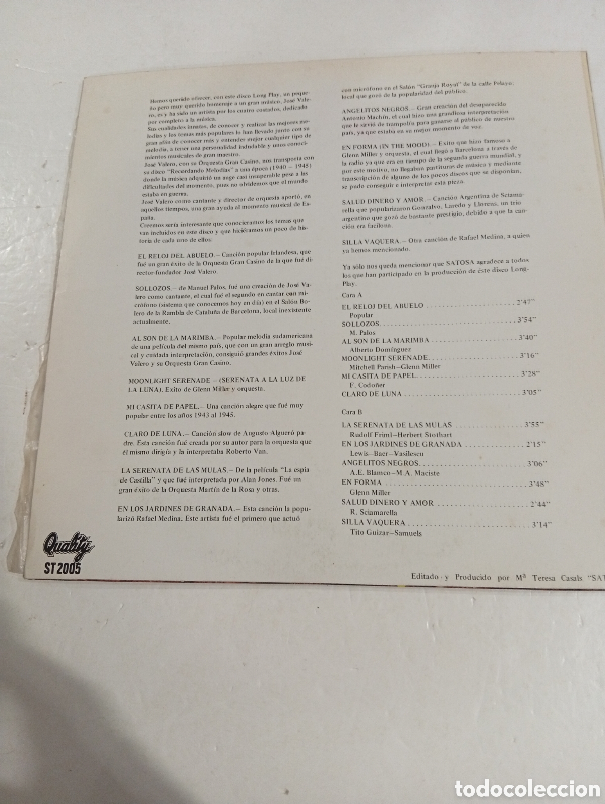 Discos de vinilo: Recordando melodias con la orquesta de Jos&eacute; Valero - Foto 2