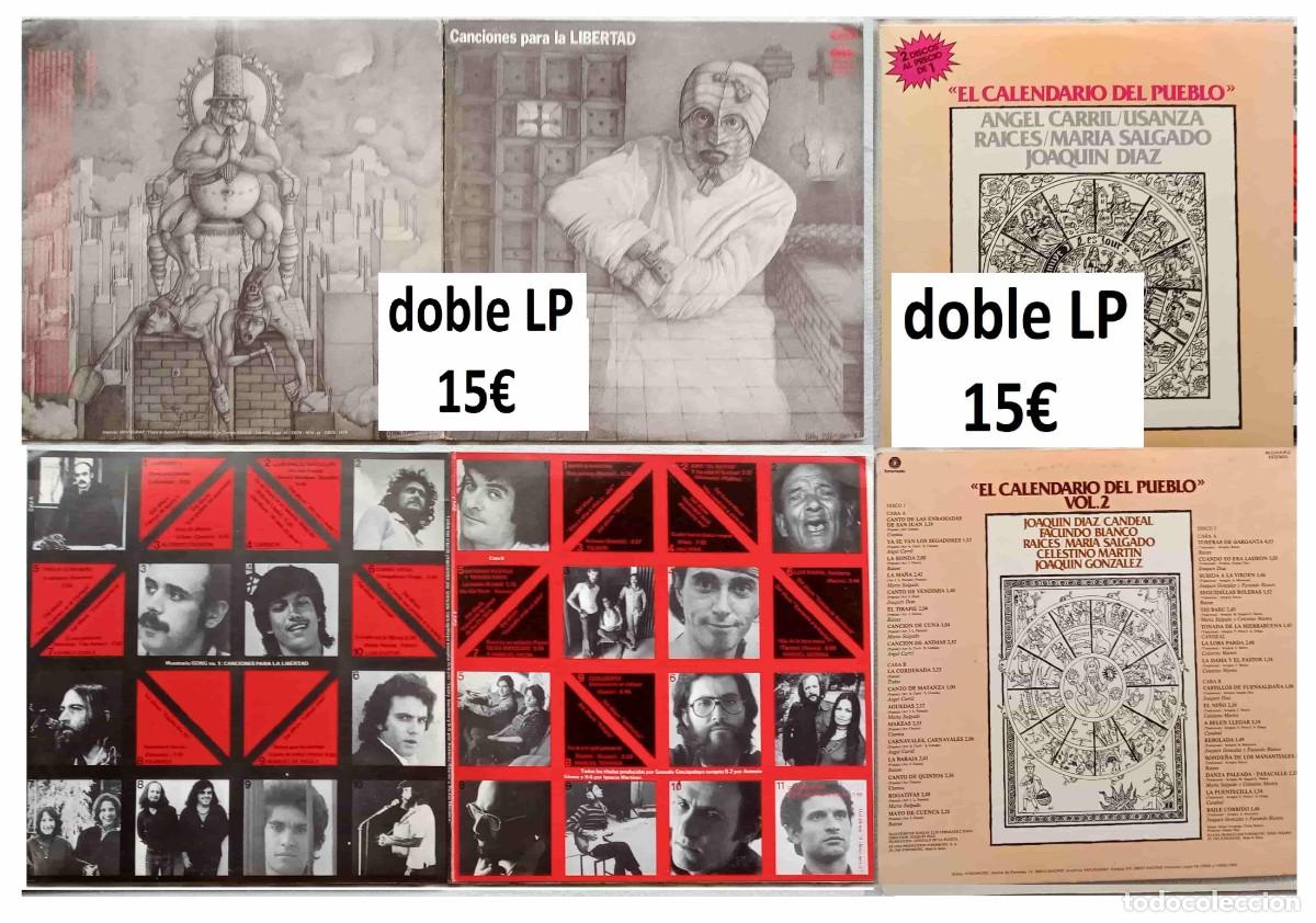 Discos de vinilo: CANTAUTORES y CANCI&Oacute;N PROTESTA de los A&Ntilde;OS 60s y 70s - 11 LPs