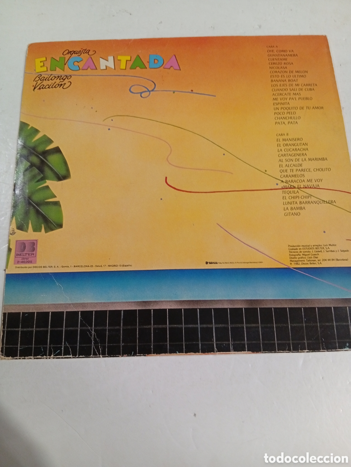 Discos de vinilo: Orquesta Encantada Bailongo Vacil&oacute;n - Foto 2