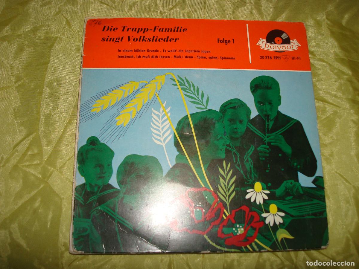 Discos de vinilo: DIE TRAPP-FAMILIE SINGT VOLKSLIEDER. FOLGE 1. POLYDOR, 1957