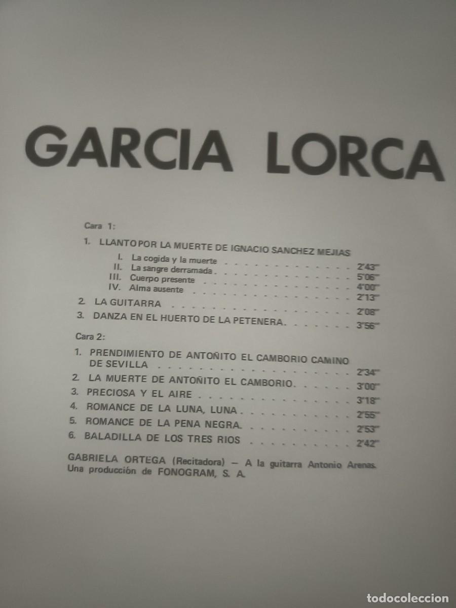Discos de vinilo: DISCO LP GARCIA LORCA - Foto 2