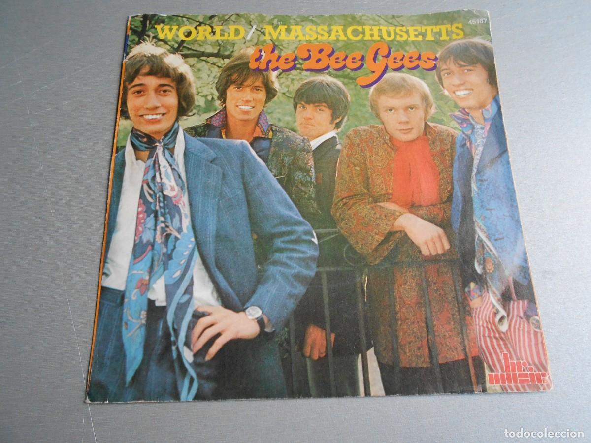 Discos de vinilo: BEE GEES, SG, WORLD + 1, A&Ntilde;O 1986, BR MUSIC, 45.187, MADE IN HOLLAND