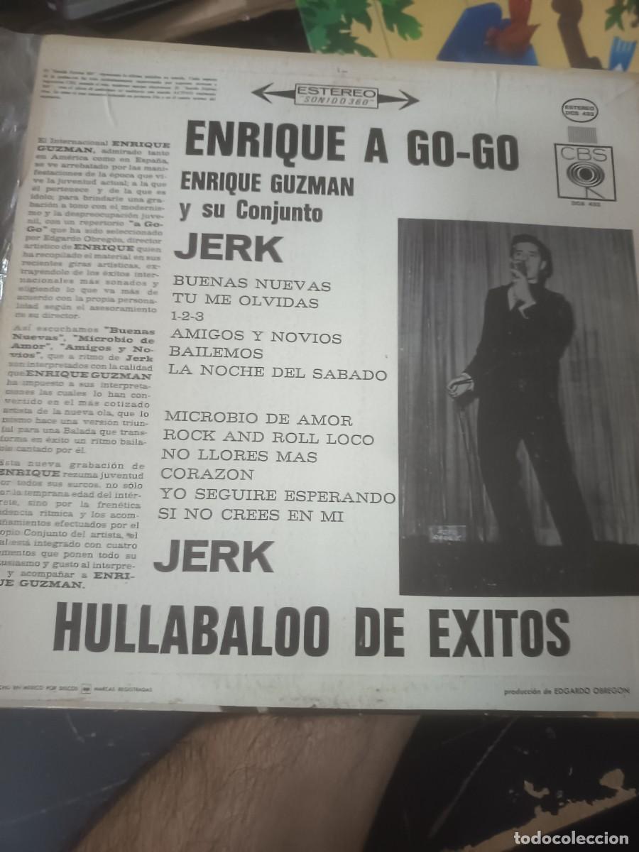 Discos de vinilo: DISCO LP ENRIQUE GUZMAN ,( A GO- GO) - Foto 2