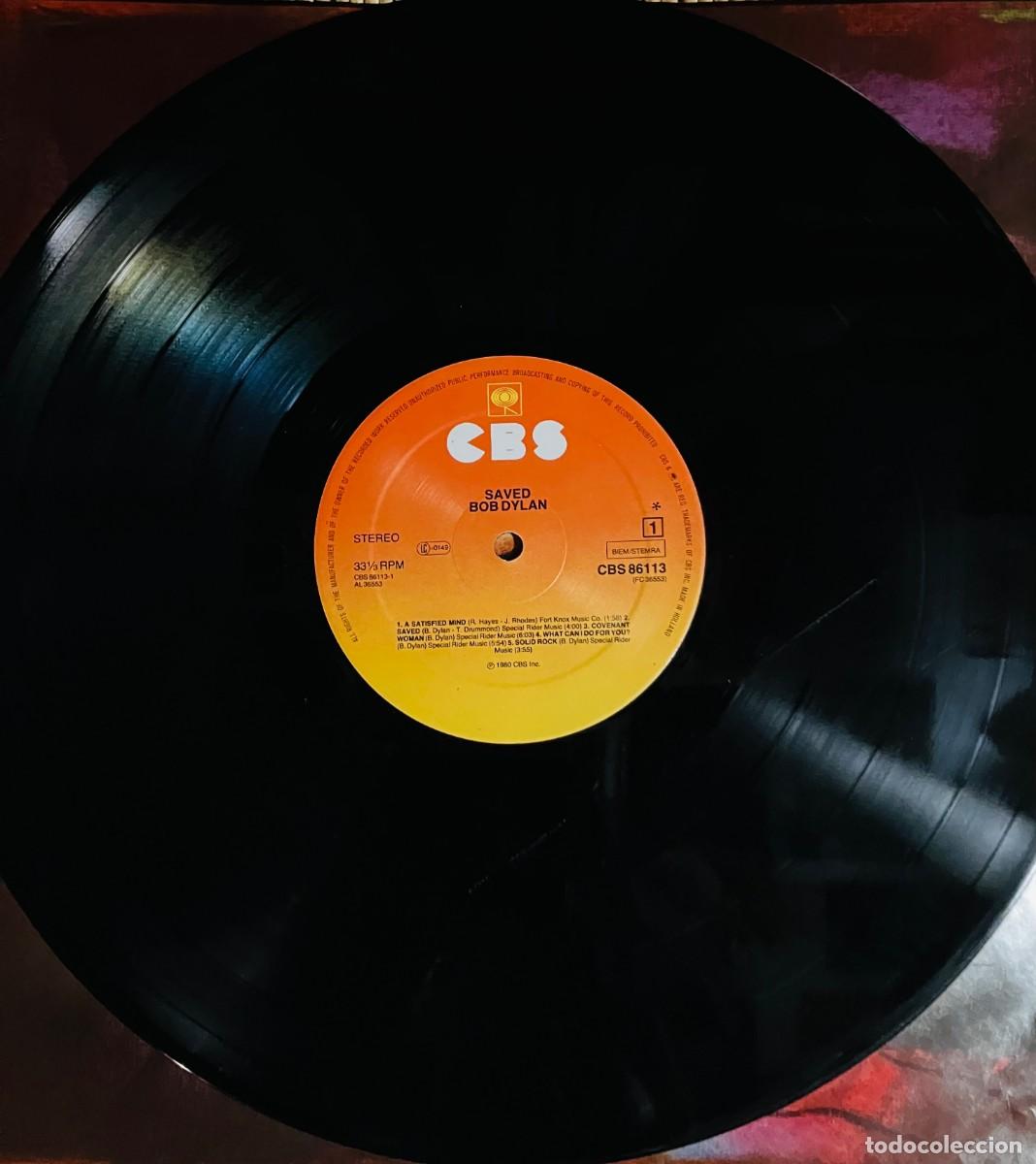 Discos de vinilo: BOB DYLAN - SAVED, LP edic EU 1980 harlem pressing - Foto 3