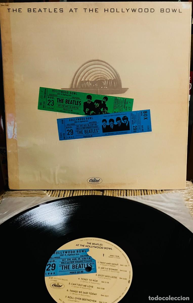 Discos de vinilo: THE BEATLES AT THE HOLLYWOOD BOWL, LP reedic USA 1986