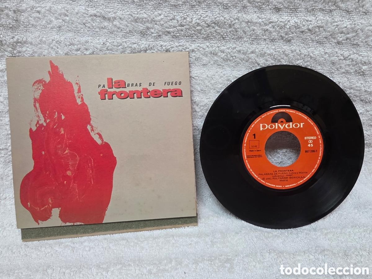 Discos de vinilo: La Frontera&nbsp;&ndash;&nbsp;Palabras De Fuego 1991 promocional