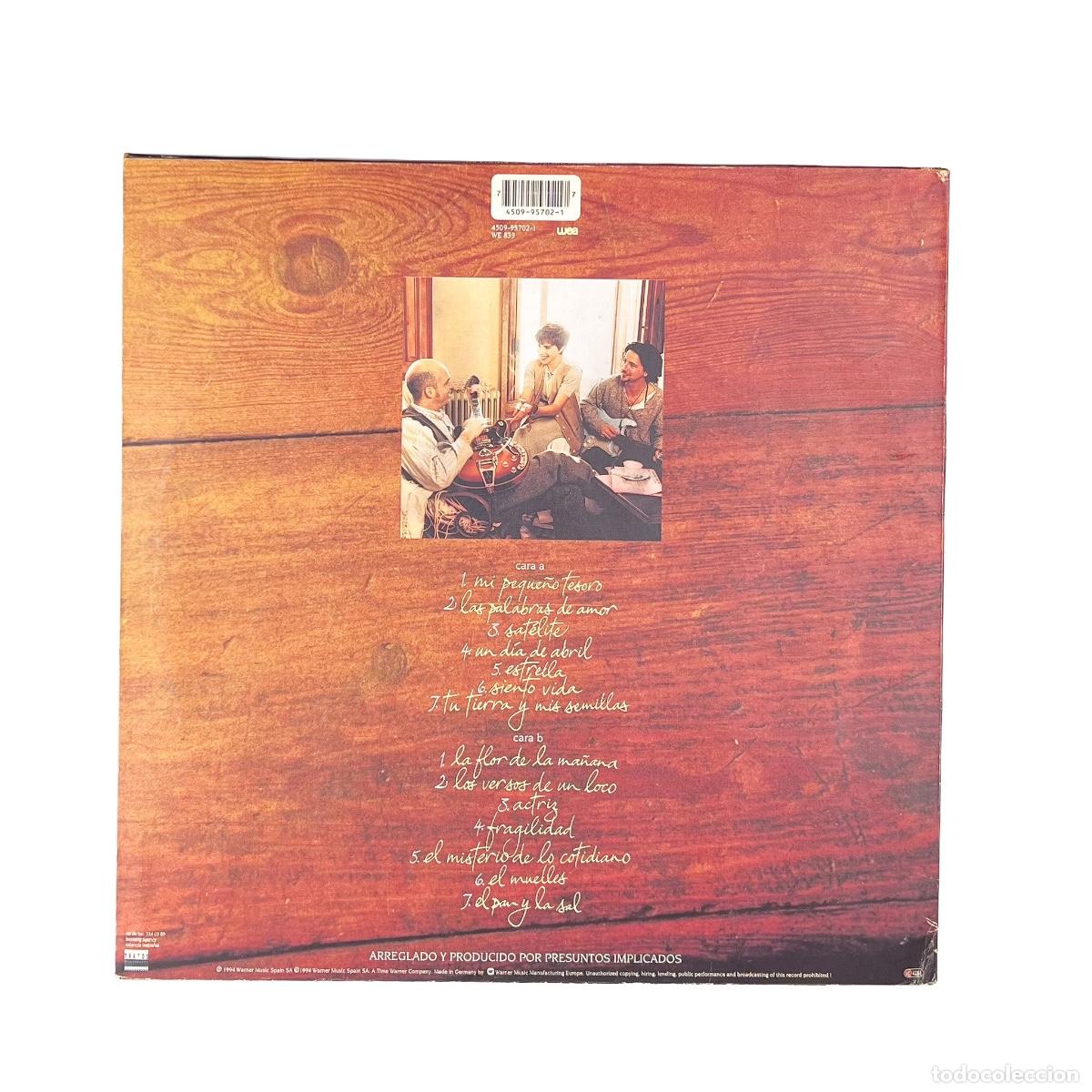 Discos de vinilo: LP. Presuntos Implicados. El Pan Y La Sal (VG/VG+) - Foto 2