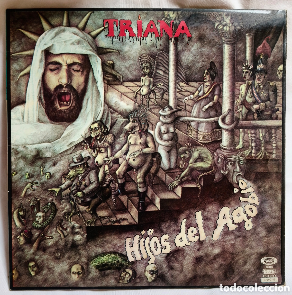 Discos de vinilo: Triana - Hijos del Agobio (LP, 1977) Original 1&ordf; Edici&oacute;n Coleccionistas. Carpeta Desplegable