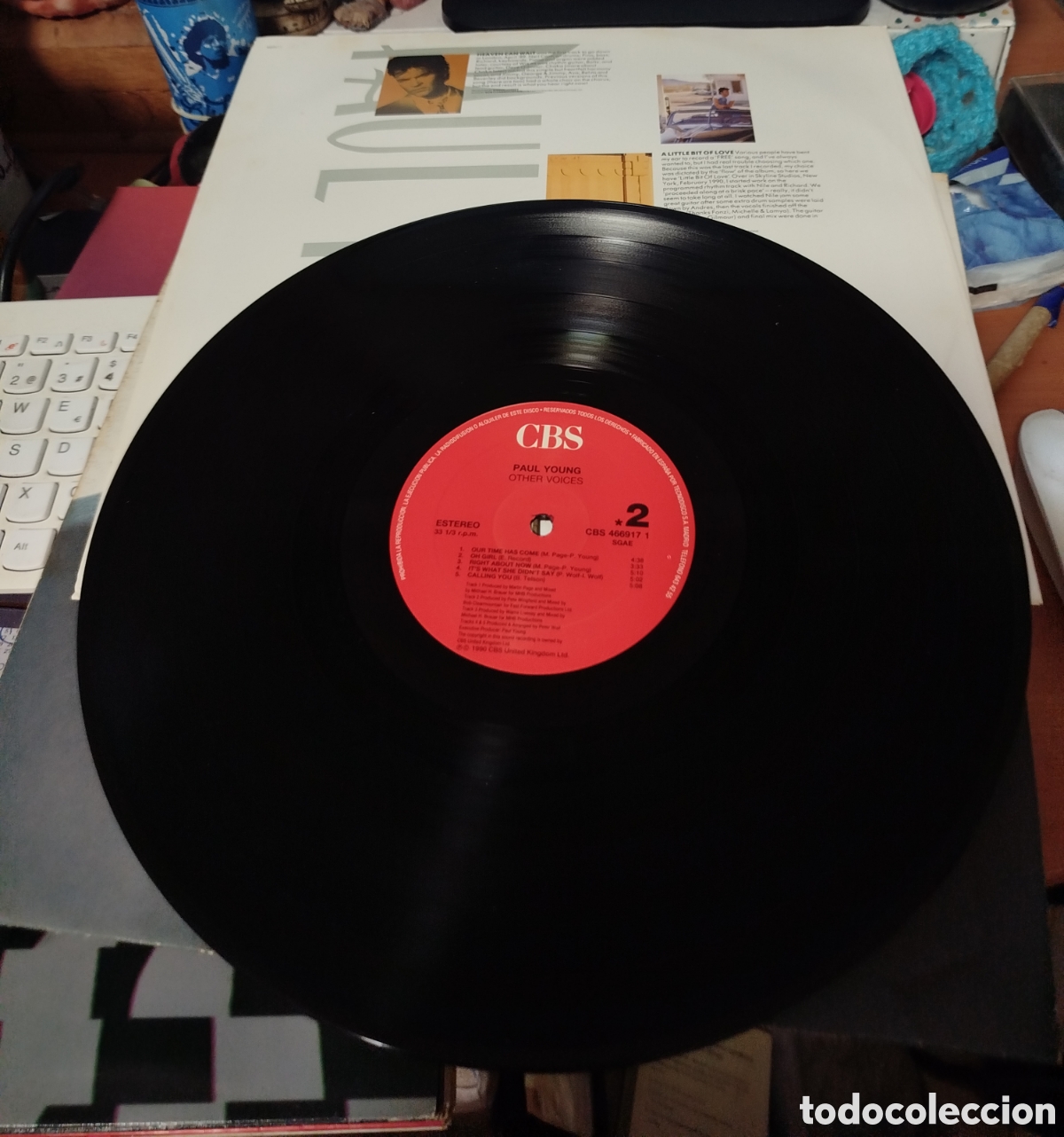 Discos de vinilo: Paul Young &lrm;&ndash; Other Voices - Foto 3