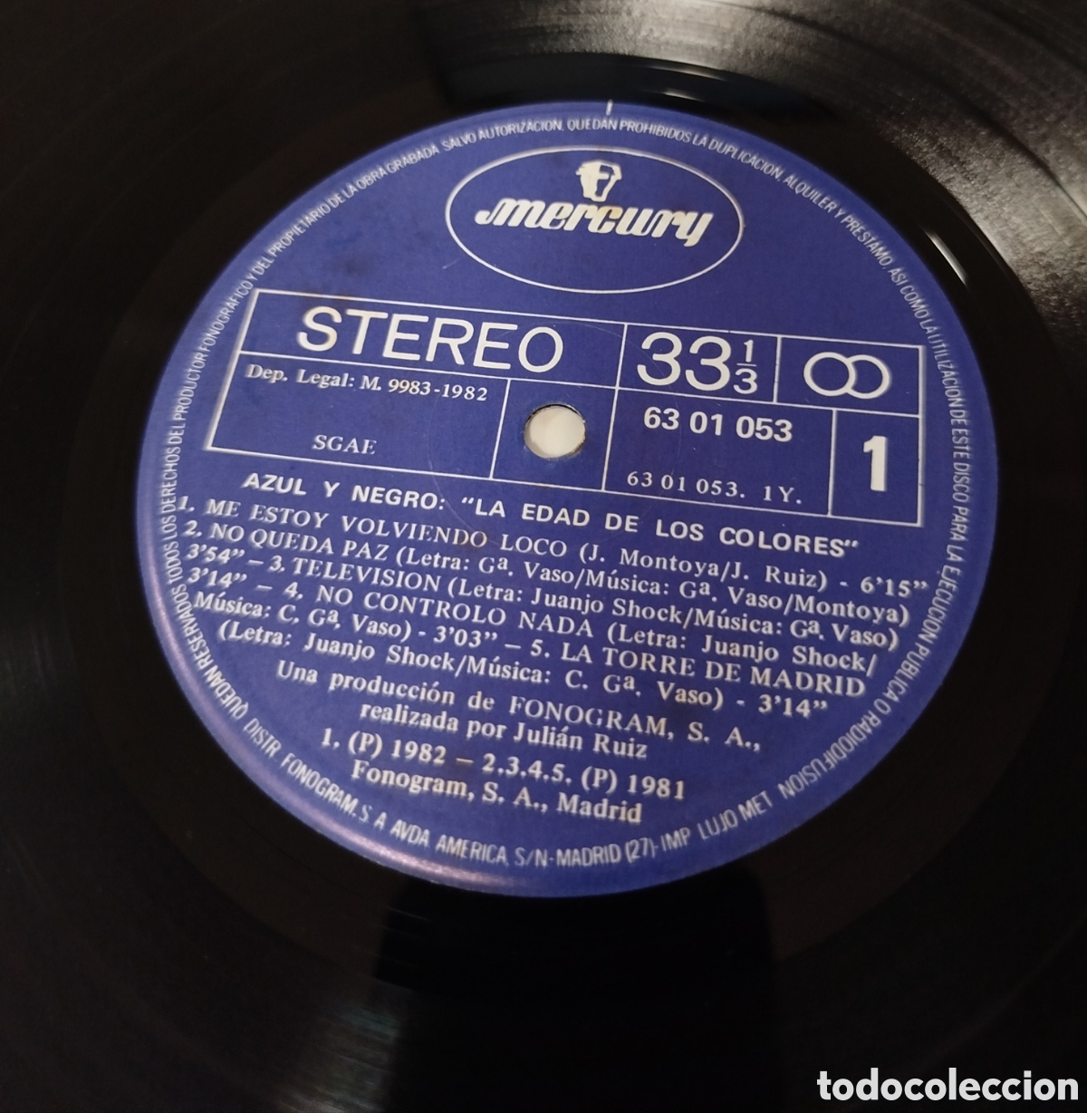 Discos de vinilo: Azul Y Negro &ndash; La Edad De Los Colores - Foto 3