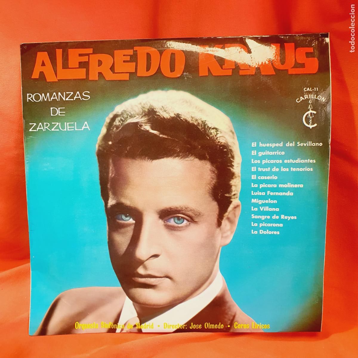 Discos de vinilo: LP-ALFREDO KRAUS-ROMANZAS DE ZARZUELA-CARRILL&Oacute;N-1965-9/10-VER FOTOGRAF&Iacute;AS