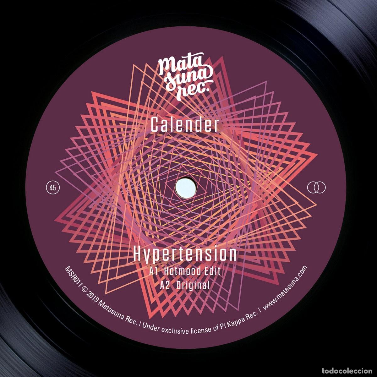 Discos de vinilo: Calender &ndash; Hypertension / Ritmo Latino (Matasuna Records, 2019) - EP 12&rdquo; - Disco Funk Groove - Nuevo