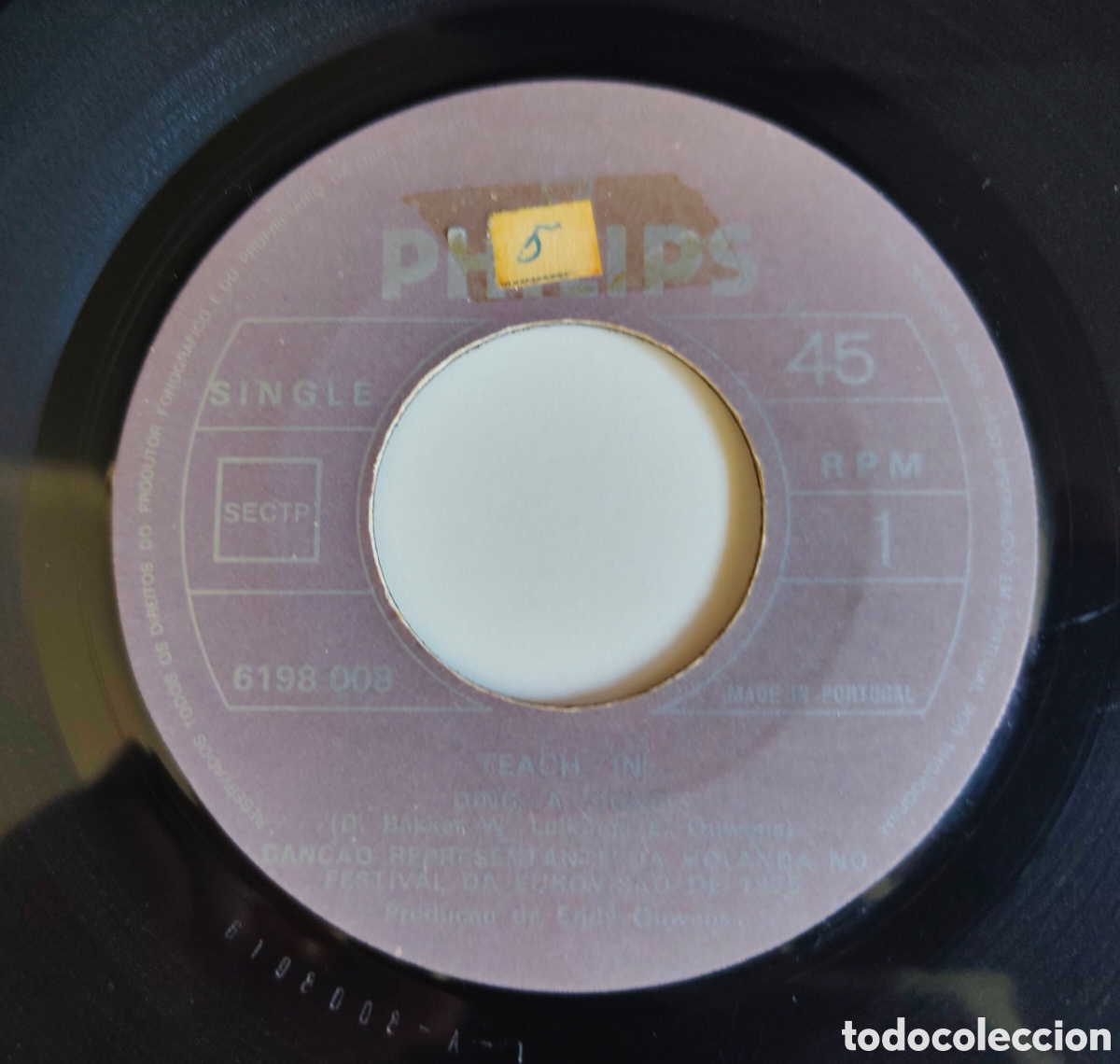 Discos de vinilo: TEACH-IN - Ding-a-dong (1975) disco de vinilo single 7&rdquo; - Foto 3