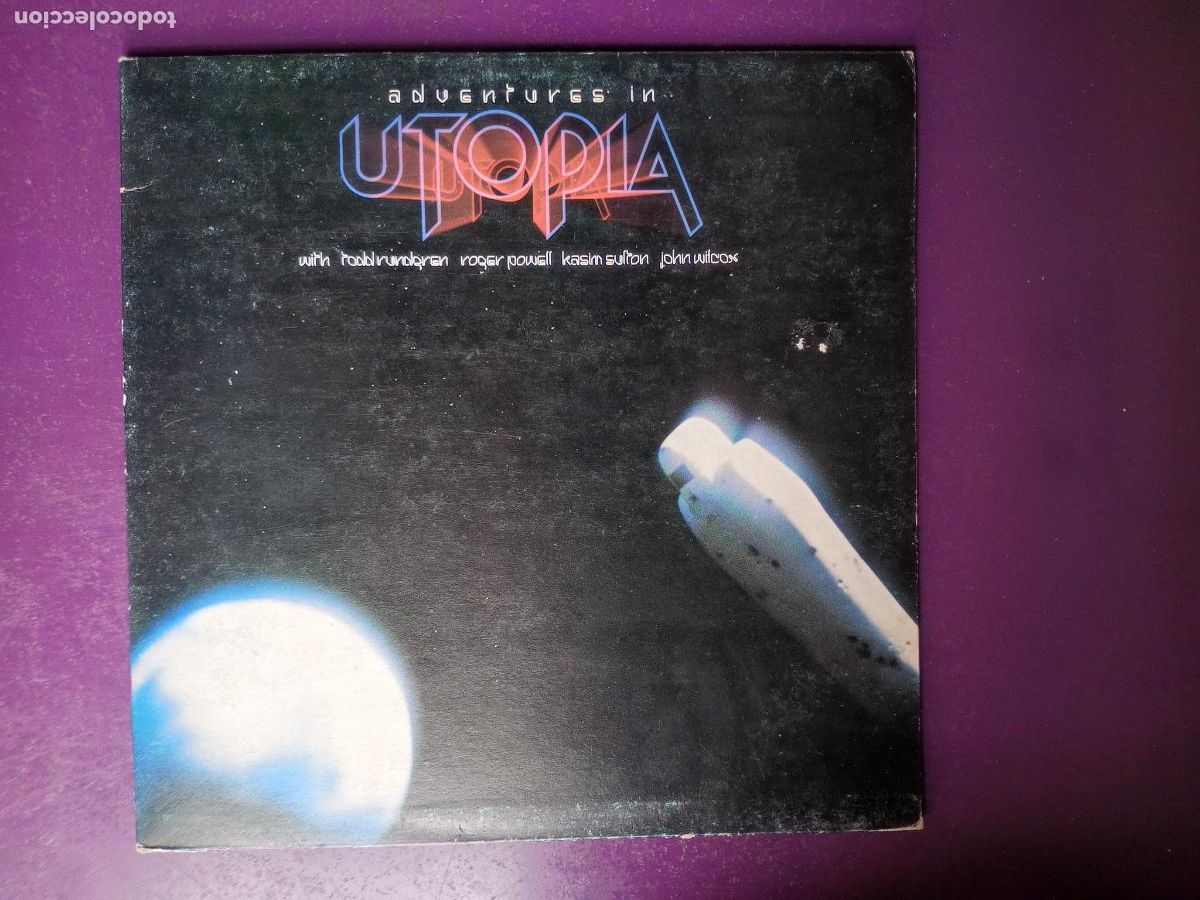 Discos de vinilo: Utopia &ndash; Adventures In Utopia - LP BEARSVILLE 1980 - SIN APENAS USO - ROCK PROGRESIVO, TODD RUNDGREN