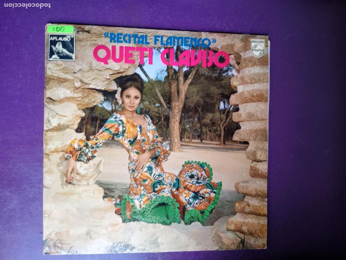 Discos de vinilo: QUETI CLAVIJO &lrm;&ndash; RECITAL FLAMENCO - LP PHILIPS 1975 - FLAMENCO - MACHADO, LORCA, ETC - POCO USO