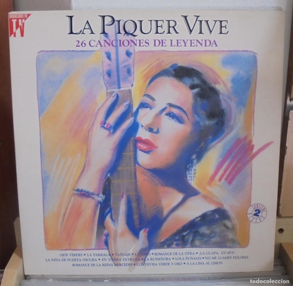 Discos de vinilo: La Piquer vive, 26 canciones de leyenda. EMI-Odeon 1991 -- LP