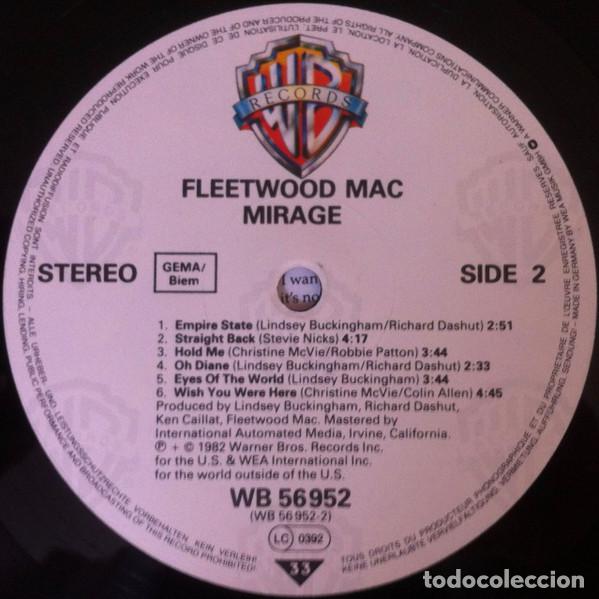 Discos de vinilo: Fleetwood Mac, Mirage - LP - Foto 4