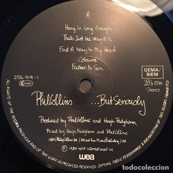 Discos de vinilo: Phil Collins, ...But Seriously - LP - Foto 3