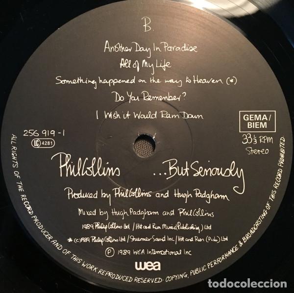 Discos de vinilo: Phil Collins, ...But Seriously - LP - Foto 4