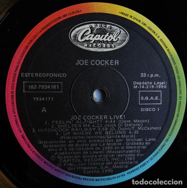 Discos de vinilo: Joe Cocker, Joe Cocker Live - LP - Foto 5
