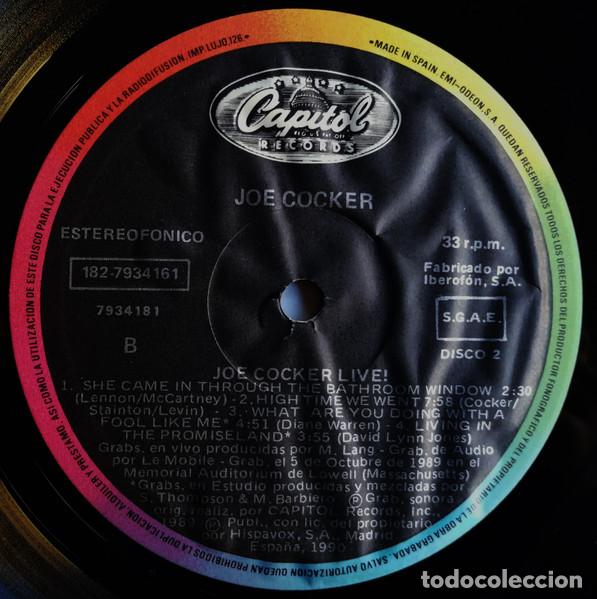 Discos de vinilo: Joe Cocker, Joe Cocker Live - LP - Foto 8