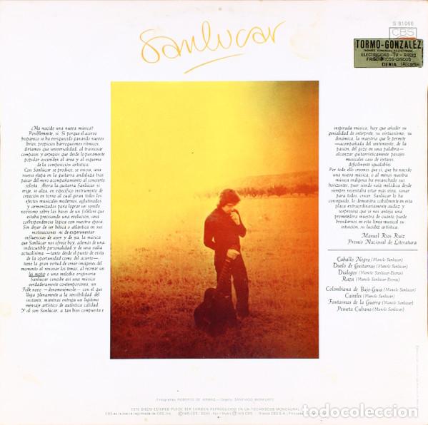 Discos de vinilo: Manolo Sanlucar, Sanlucar - LP - Foto 2
