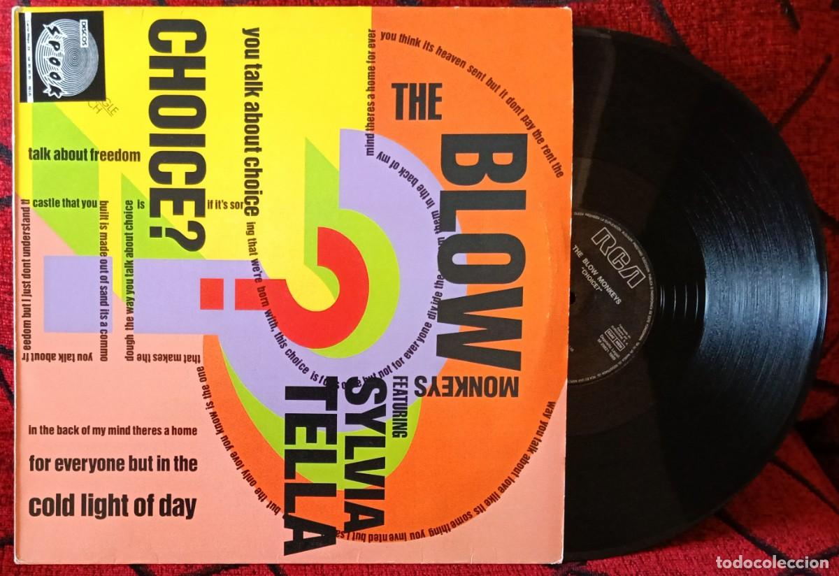 Discos de vinilo: THE BLOW MONKEYS Featuring SYLVIA TELLA ** Choice? ** MAXI SINGLE VINILO 1989