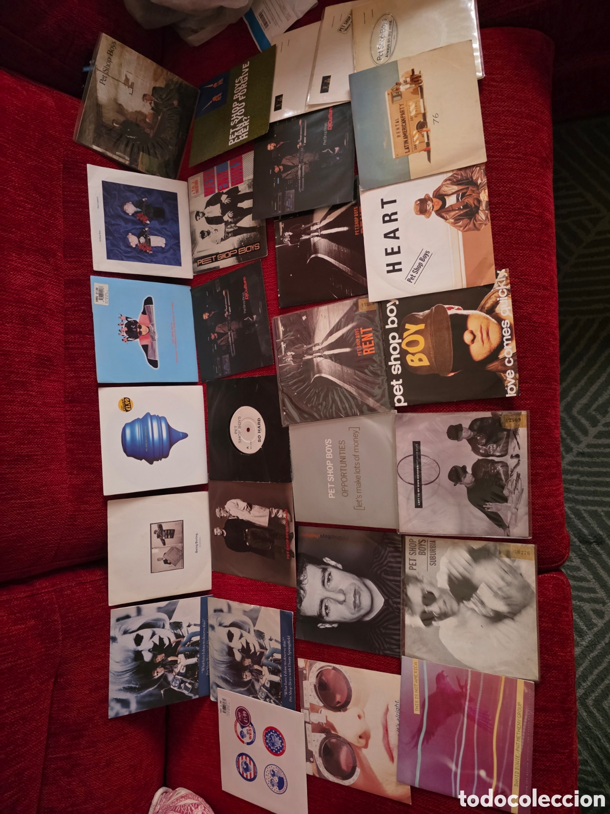 Discos de vinilo: PET SHOP BOYS/ COLECCI&Oacute;N DE 28 SINGLES DIVERSOS