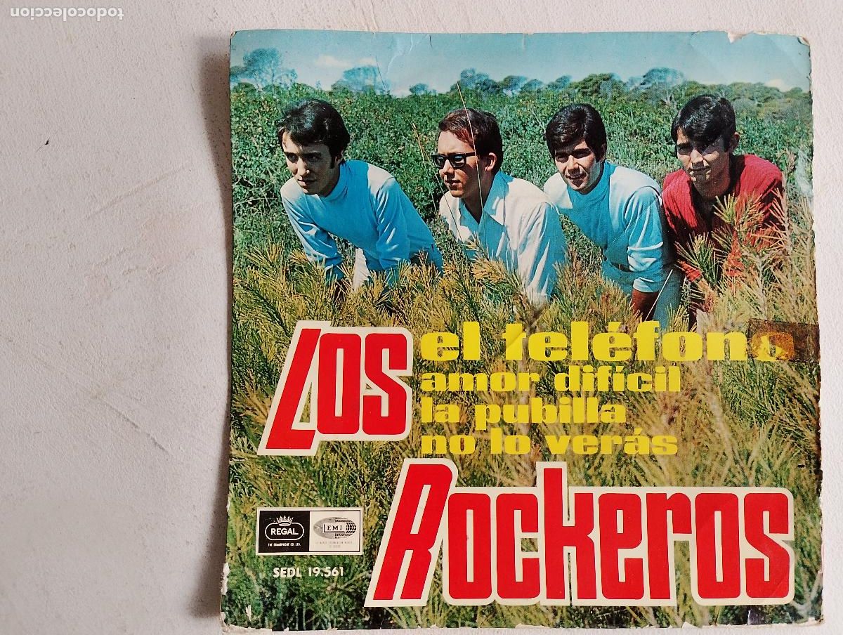 Discos de vinilo: Los Rockeros &ndash; El Tel&eacute;fono,1967 - Foto 2