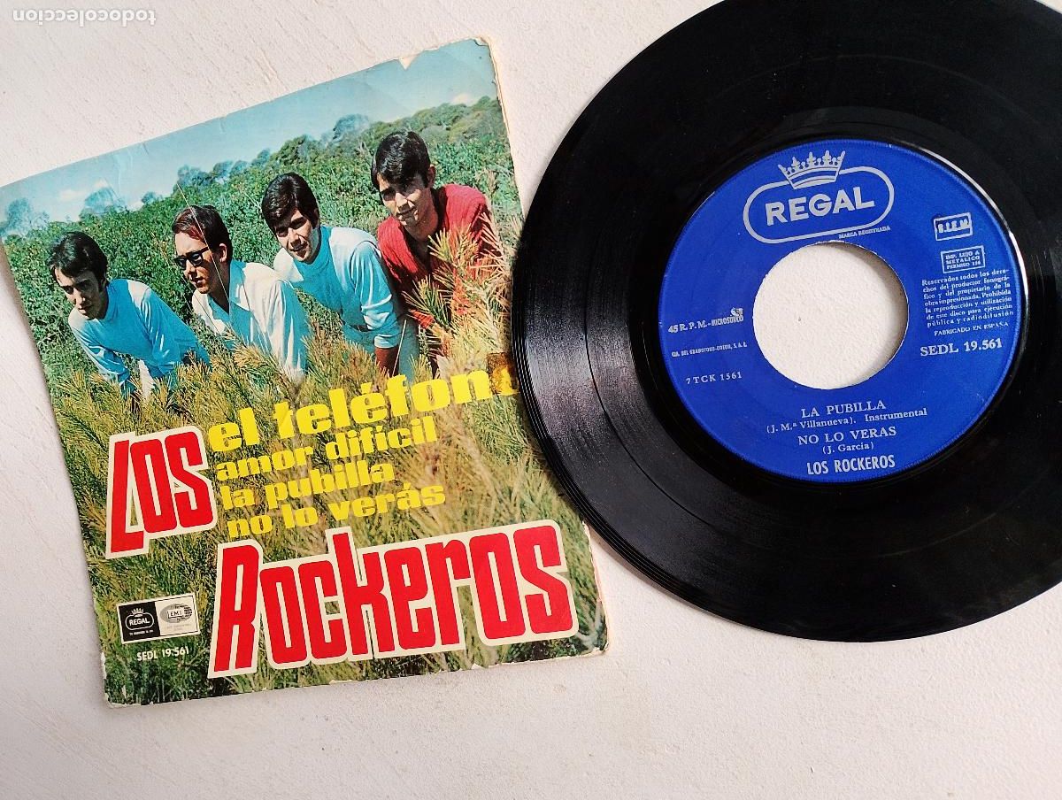 Discos de vinilo: Los Rockeros &ndash; El Tel&eacute;fono,1967 - Foto 5