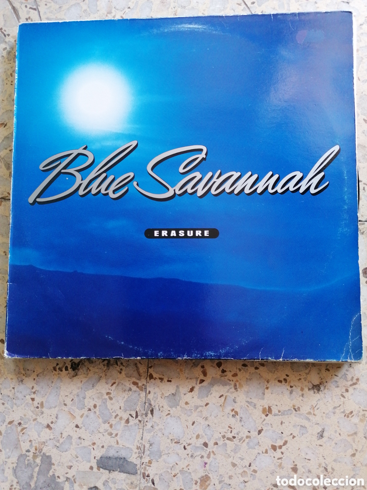 Discos de vinilo: MAXI SINGLE 12&rdquo; ERASURE BLUE SAVANNAH 1990 ESPA&Ntilde;A
