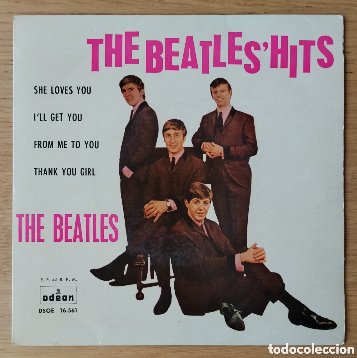 Discos de vinilo: THE BEATLES : &rdquo;THE BEATLES' HITS&rdquo; E.P. VINILO 1963