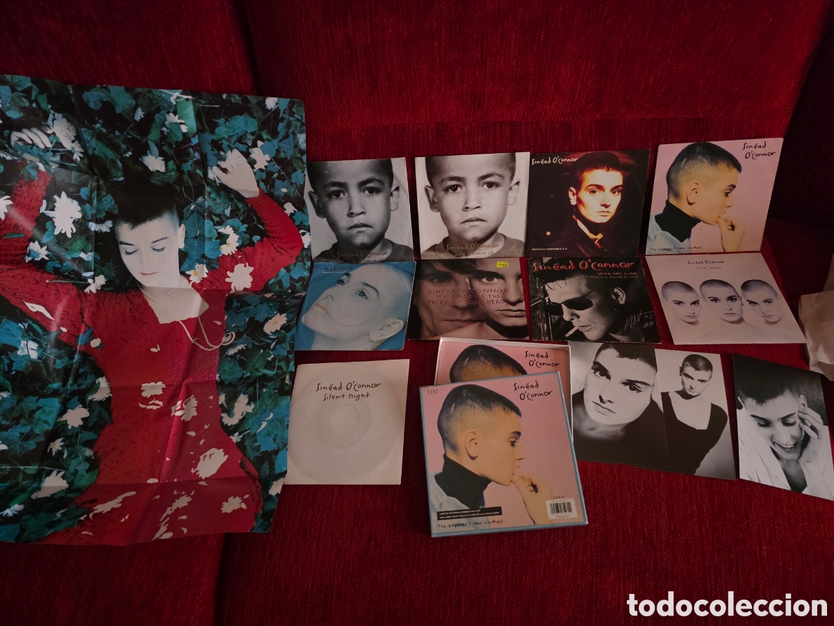 Discos de vinilo: SIN&Egrave;AD O'CONNOR lote 10 Sg.+ caja fotos y poster