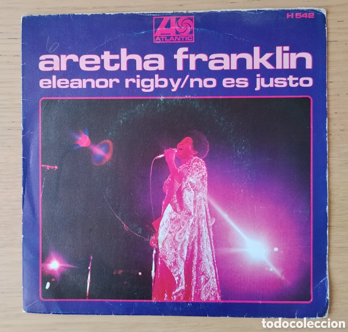 Discos de vinilo: ARETHA FRANKLIN : &rdquo;ELEANOR RIGBY/IT AIN'T FAIR&rdquo; SINGLE VINILO 1969 - SOUL
