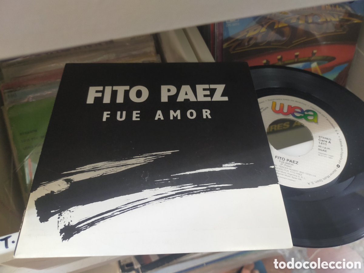 Discos de vinilo: Fito paez single promocional fue amor Espa&ntilde;a 1991