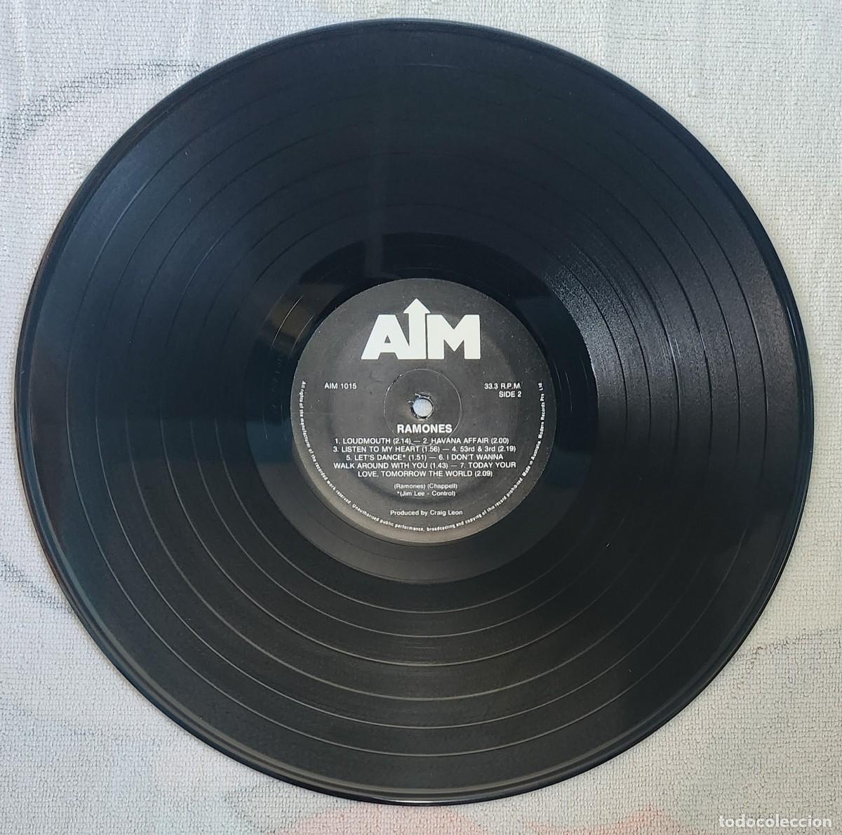 Discos de vinilo: Ramones (primer &aacute;lbum LP) AIM 1015 - Foto 2